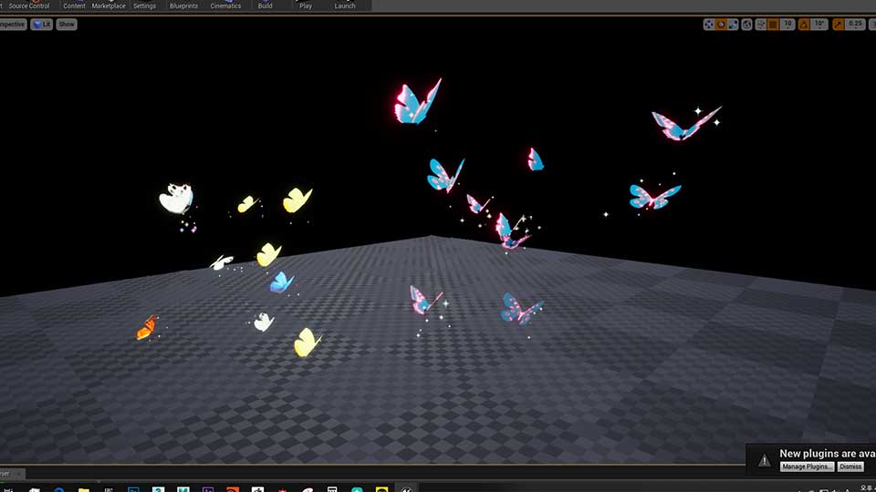 Agancg_UE4_蝴蝶粒子特效Butterfly-Particles01