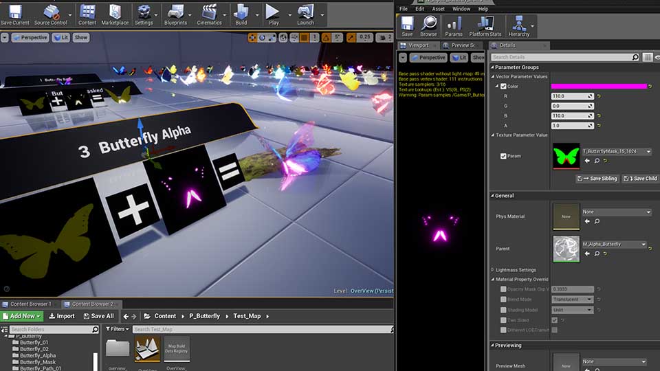 Agancg_UE4_蝴蝶粒子特效Butterfly-Particles02